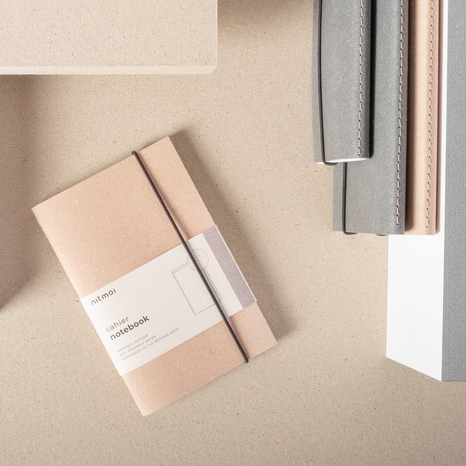 Sustainable Notebook made from bonded leather