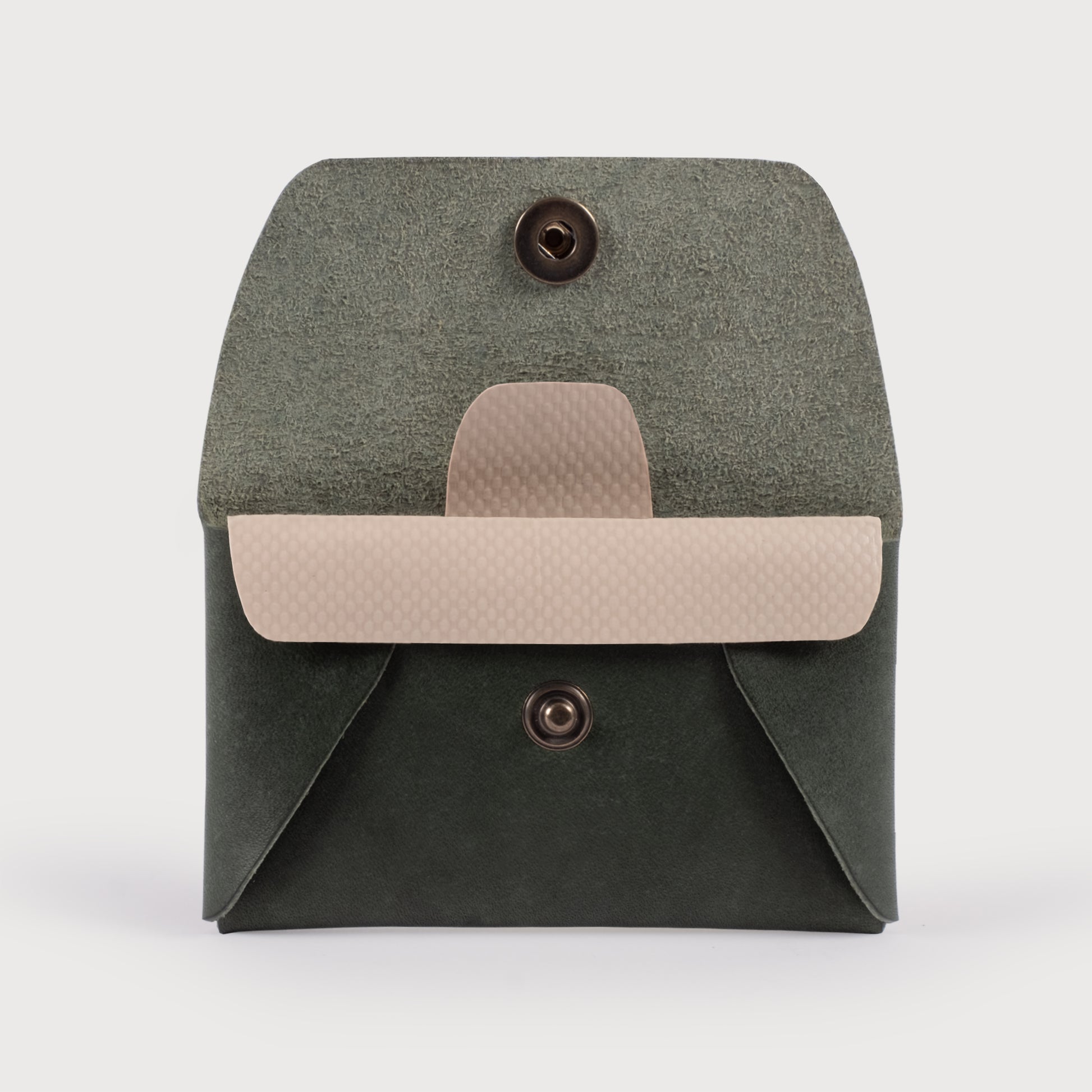 Nitmoi compact leather wallet  dark green 