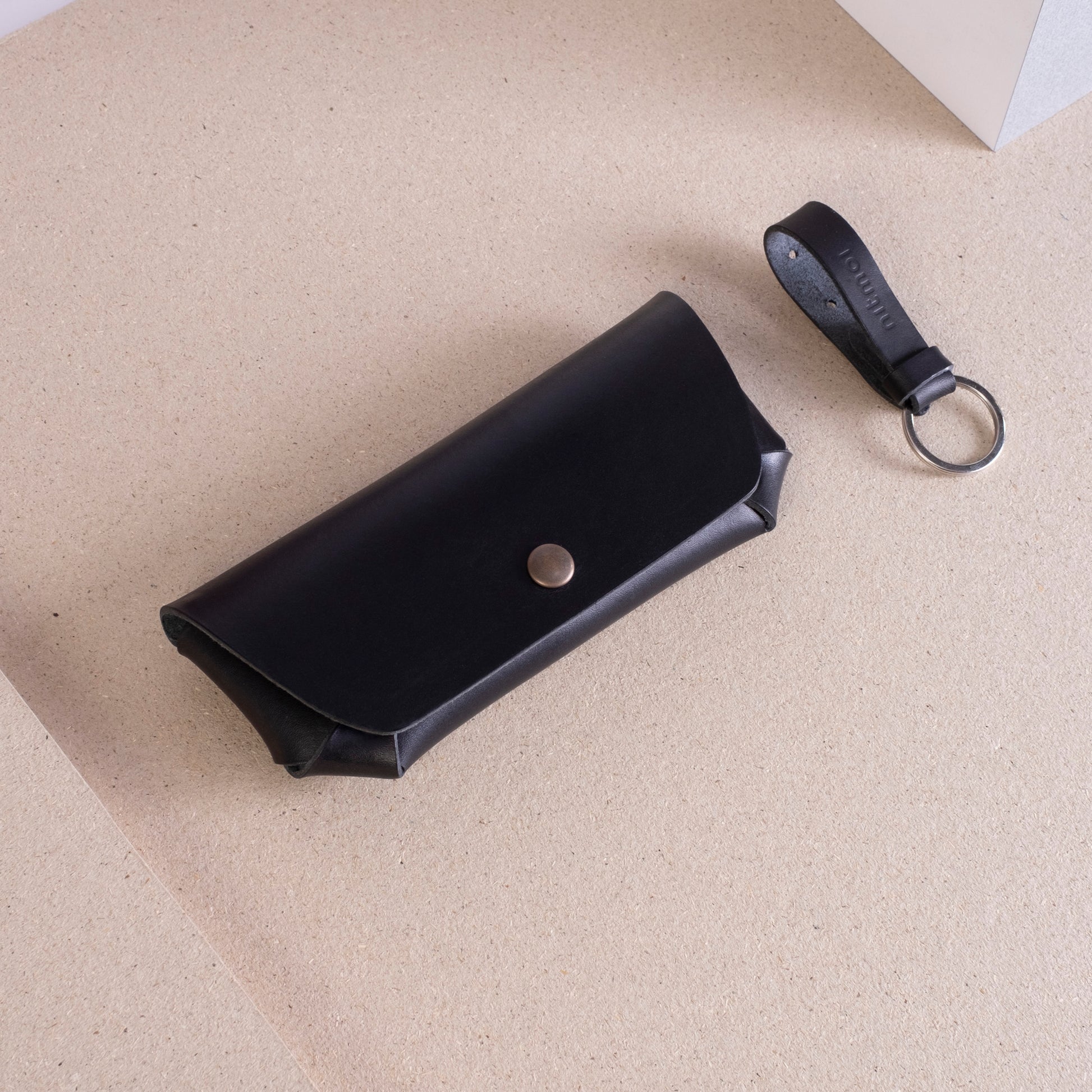 Nitmoi Leather Glasses Case Black